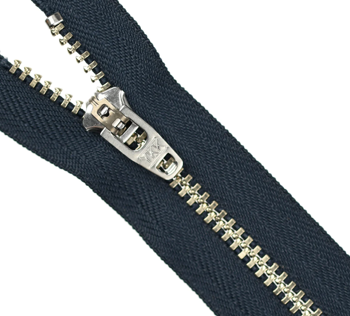 YKK #5 Metal Open End Zip 45cm — The Dahlia Sewciety